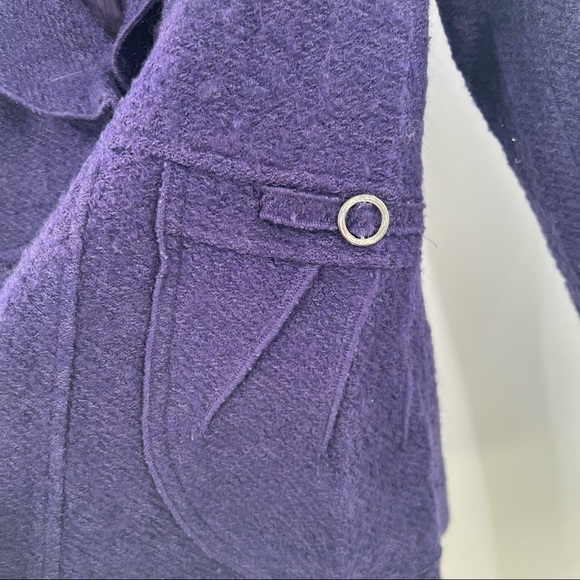 Insight purple wide lapel collar blazer jacket size 4 - Picture 3 of 9